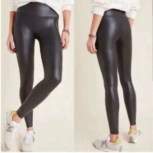 Spanx Leggings Size XS T Faux Leather Shaping Slimming‎